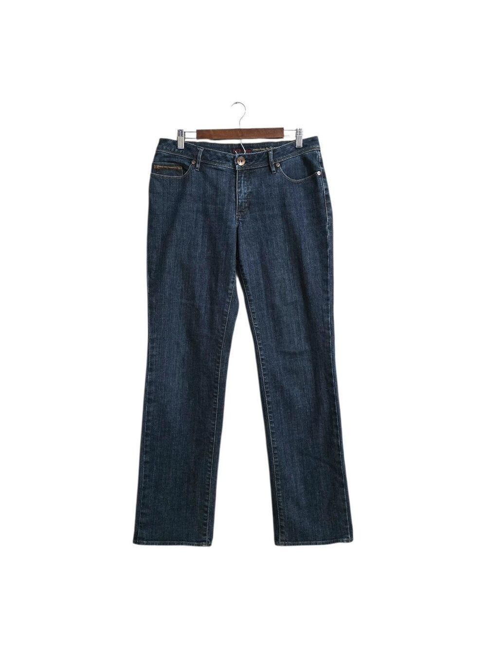 Christopher Blue Heirloom Mid-Rise Medium Wash Straight Leg Jeans Sz 12